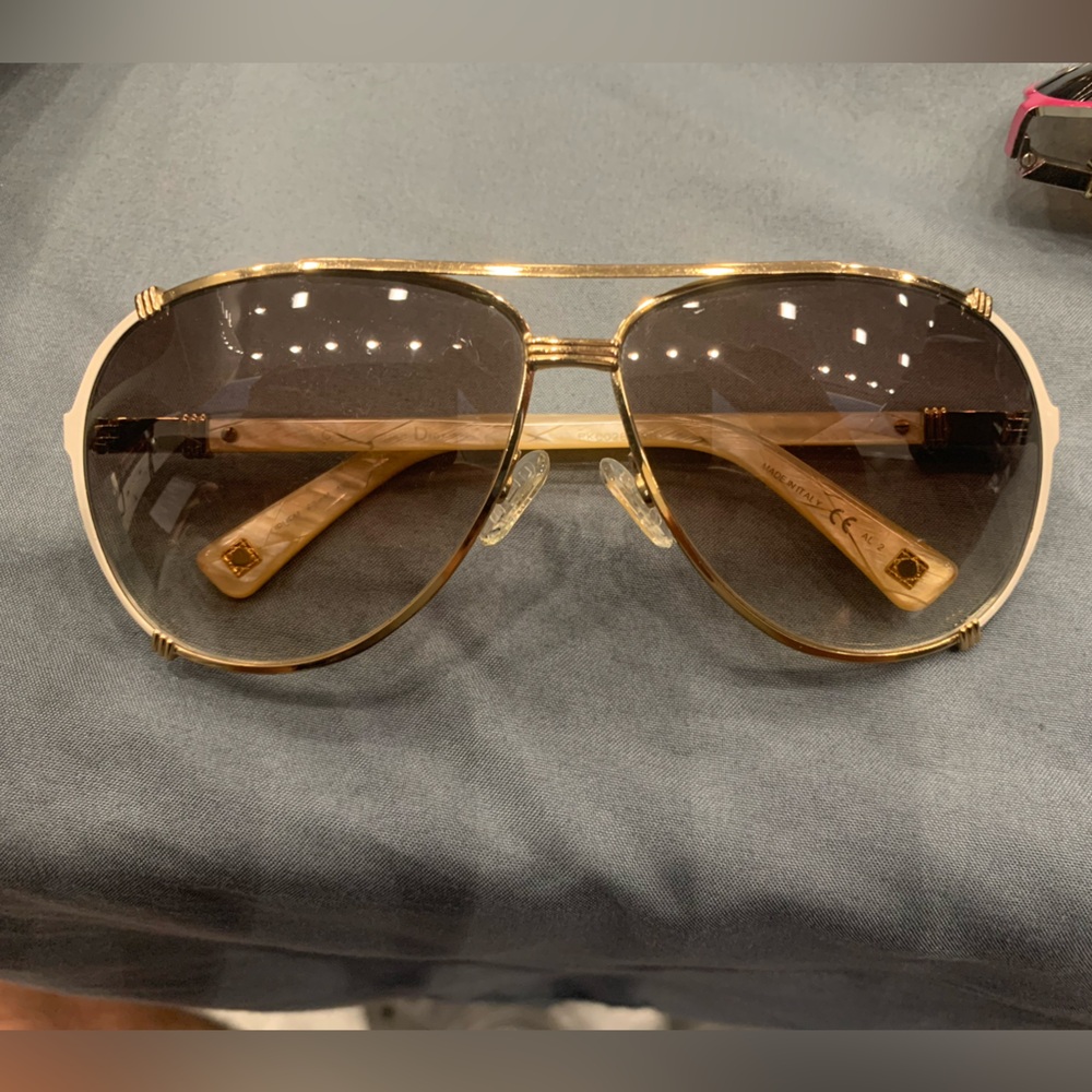 Dior gold and white mother of pearl